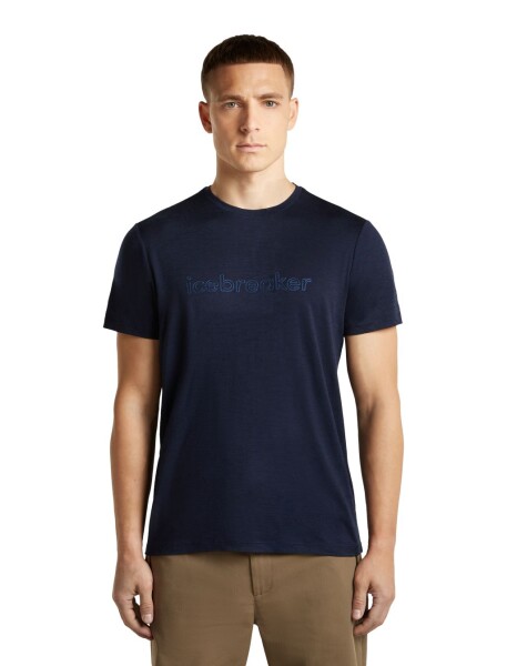 Pánské merino triko krátký rukáv ICEBREAKER Mens Merino 150 Tech Lite SS Tee IB Stitchline, Midnight Navy velikost: XL
