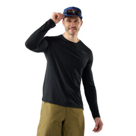 SMARTWOOL Mens Summit Quest Active Long Sleeve Gr, Black (vzorek) velikost: M