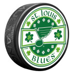 Mustang Puk St. Louis Blues NHL Lucky St. Patrick's Day Puck