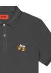 Pánské tričko model 17429943 Tm. šedá M - John Frank