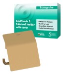 HANSGROHE - AddStoris S Držák toaletního papíru, kartáčovaný bronz 41783140