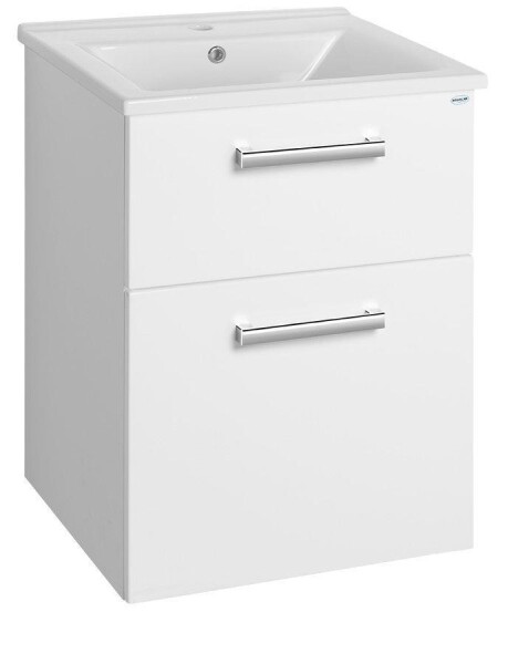 AQUALINE VEGA umyvadlová skříňka 62x72,6x43,6 cm, 2xzásuvka, bílá