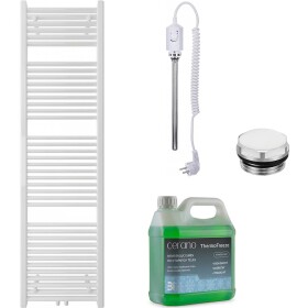 CERANO Koupelnový elektrický radiátorový set Lincoln - 600W - bílá matná - 1800x500 mm