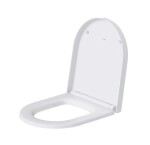 DURAVIT - ME by Starck Závěsné WC se sedátkem SoftClose, Rimless, DuraShield, bílá 453009AAA1