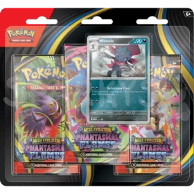 Pokémon TCG: ME02 Phantasmal Flames - 3 Blister Booster - Weavile