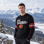Mitchell & Ness Pánská mikina Calgary Flames NHL Head Coach Sweater Velikost: XL