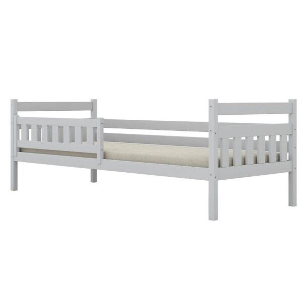 Postel Dawid standard + zábrana 80x160 bílá