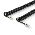 Nedis telefonní kabel RJ10-RJ10 černá / Telefonní kabel / kroucený / 5 m (TCGP90100BK50)