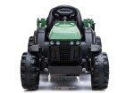 Mamido Dětský elektrický traktor Farmer s vlečkou a lopatou zelený