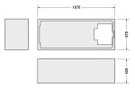 DURAVIT - Příslušenství Podpora pro vanu D-Code, 1700x700 mm 790472000000000