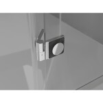 MEXEN/S - Lunar L sprchové dveře křídlové pravé 90 cm, transparent, chrom 834L-090-000-01-00-P