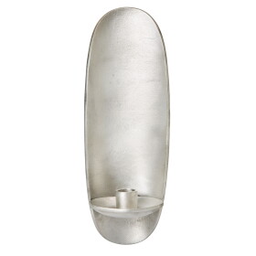 Ferm Living Nástěnný svícen Agapé Aluminium, stříbrná barva, kov