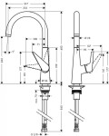 HANSGROHE - Talis M51 Dřezová baterie, chrom 72810000