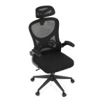 Kancelářská židle, houpací mechanismus, černá, KA-K2021 BK