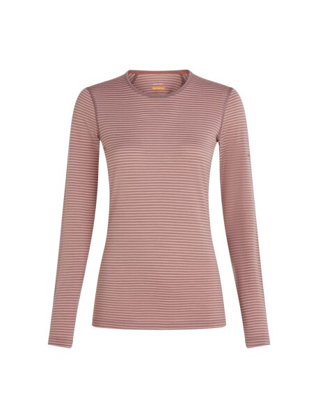 Dámské merino tričko s dlouhým rukávem ICEBREAKER Wmns 200 Oasis LS Crewe, Summit/Blush/S velikost: S