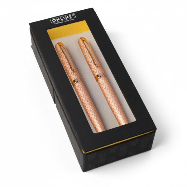 Online Eleganza Diamond Rosegold dárková sada plnicí a kuličkové pero