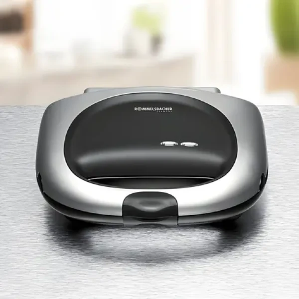 Rommelsbacher ST 1000 černá/stříbrná / Sendvičovač / 1000 W / 2 sendviče American XL / Xylan® Plus (ST 1000)