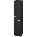Dřevojas - Vysoká skříň s košem na prádlo DOS SVD2K 35 - L03 Antracit vysoký lesk / Úchytka T02 / L03 Antracit vysoký lesk / Pravé 210656BP