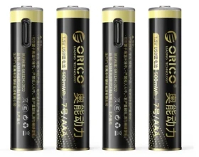 Orico Ener-G EG7C / Nabíjecí baterie AAA / lithiová / 1,5V / 500mWh / USB-C / 4ks