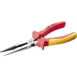 Knipex 26 26 200 T Půlkulaté kleště s břity VDE s připevňovacím okem 200mm / úzké ploché kleště /40° / délka čelistí:73m (26 26 200 T)