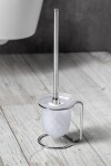 SAPHO - X-ROUND E WC štětka na postavení, mléčné sklo, chrom XR302