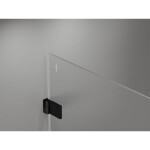 MEXEN/S - Lunar-B sprchový kout dveře křídlové pravá 70 x 70, transparent, černá 832-070-070-70-00-P
