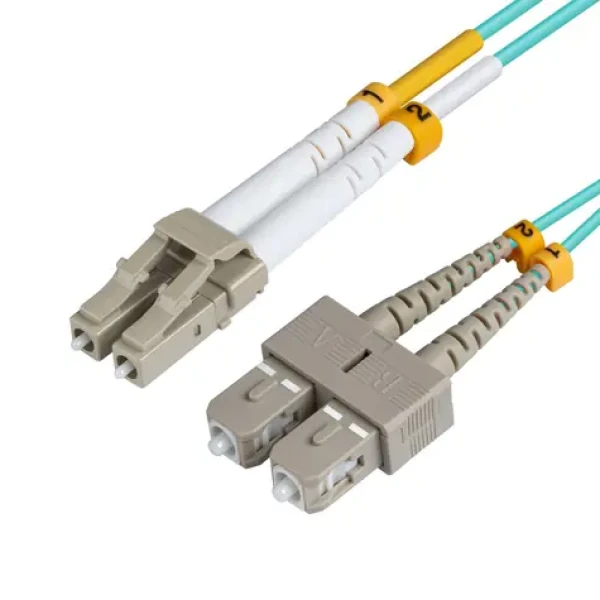 MicroConnect Optical Fibre Cable LC/SC Multimode duplex OM3 7m modrá (FIB422007)