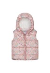 Vesta dívčí nylonová Puffa podšitá microfleecem, Minoti, 12GILET 15, růžová - 86/92 | 18-24m