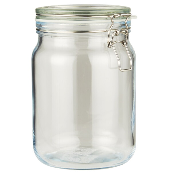 Ib Laursen Skleněná dóza s patentem 3,8 l, čirá barva, sklo