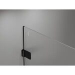 MEXEN/S - Lunar-B sprchový kout dveře křídlové levá 85 x 80, transparent, černá 832-085-080-70-00-L