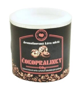 Káva mletá aromatizovaná Čokoládové pralinky v dóze 60g (Sanny Tea)