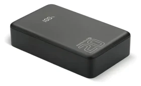 Powerbanka 20 000 mAh černá / Powerbanka / LCD displej / 2x USB-C / 1x USB / QC4.0 20W (EB-22QB)