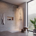 IDEAL STANDARD - Connect 2 Sprchová stěna Wetroom 800 mm, silver bright/čiré sklo K9376EO