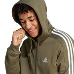 Mikina adidas Essentials Fleece 3-Stripes Full-Zip IJ6492