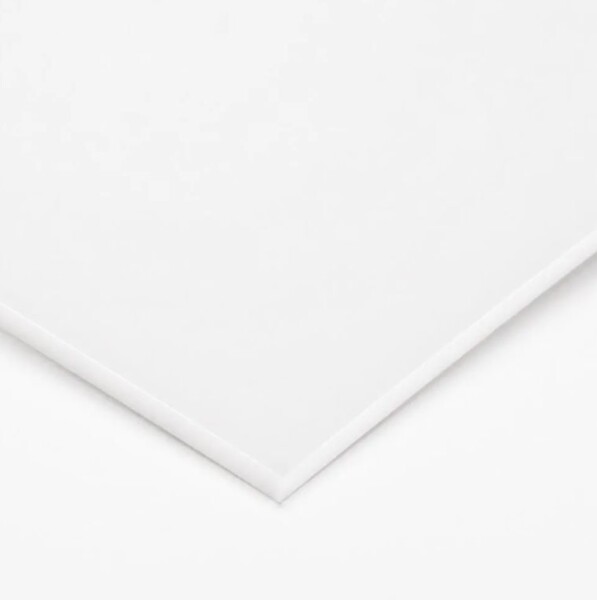 Akryl pro laserové zpracování 300 x 200 x 3 mm - Mléčné plexisklo, bílé