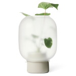 GEJST Designový obal na květináč Nebl Big Grey, šedá barva, sklo, keramika