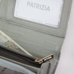 Módní dámská kožená peněženka Patrizia Gaizka, šedá