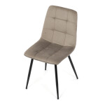 Jídelní židle, béžová, sametová látka, DCL-X7015 CAP2