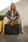 Nákupní taška Reisenthel Loopshopper L Frame Glossy dots black