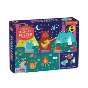 Mudpuppy Puzzle Zvířecí kamarádi u táboráku s vůní