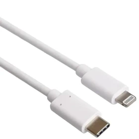 PremiumCord Lightning - USB-C nabíjecí a datový kabel MFi pro iPhone iPad bílá / 1 m (kipod53)