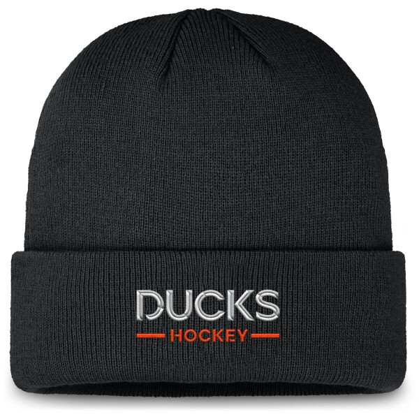 Fanatics Pánská zimní čepice Anaheim Ducks NHL Authentic Pro A/Cap Cuffed Beanie