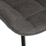 Jídelní židle, šedá, látka, HC-V3068 GREY2