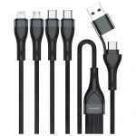 4smarts Nabíjecí kabel 4v1 černá / USB kabel / USB-A + USB-C - Lightning + microUSB + USB-C / 1,2 m (541023)