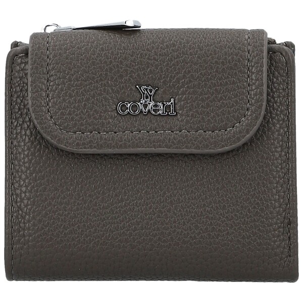 Trendy dámská mini koženková peněženka Coveri Bobbi, tmavě šedá