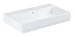 GROHE - Cube Ceramic Umyvadlo s přepadem, 80x49 cm, PureGuard, alpská bílá 3947600H