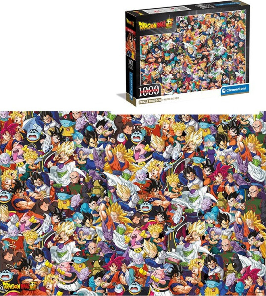 Puzzle Impossible: Dragon Ball Super 1000 dílků - Clementoni