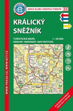 Králický Sněžník /KČT 53 1:50T Turistická mapa