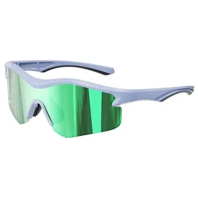 VeyRey Sportovní sluneční brýle Tranzes světle modrá obruba zelená skla (8596545424255)