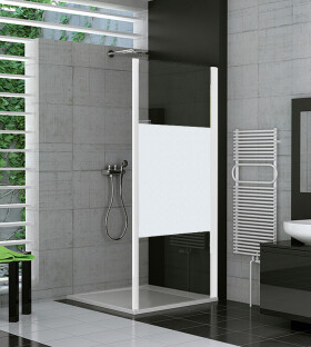 SanSwiss TOPF 0800 04 51 Boční stěna 80 cm, bílá/linie